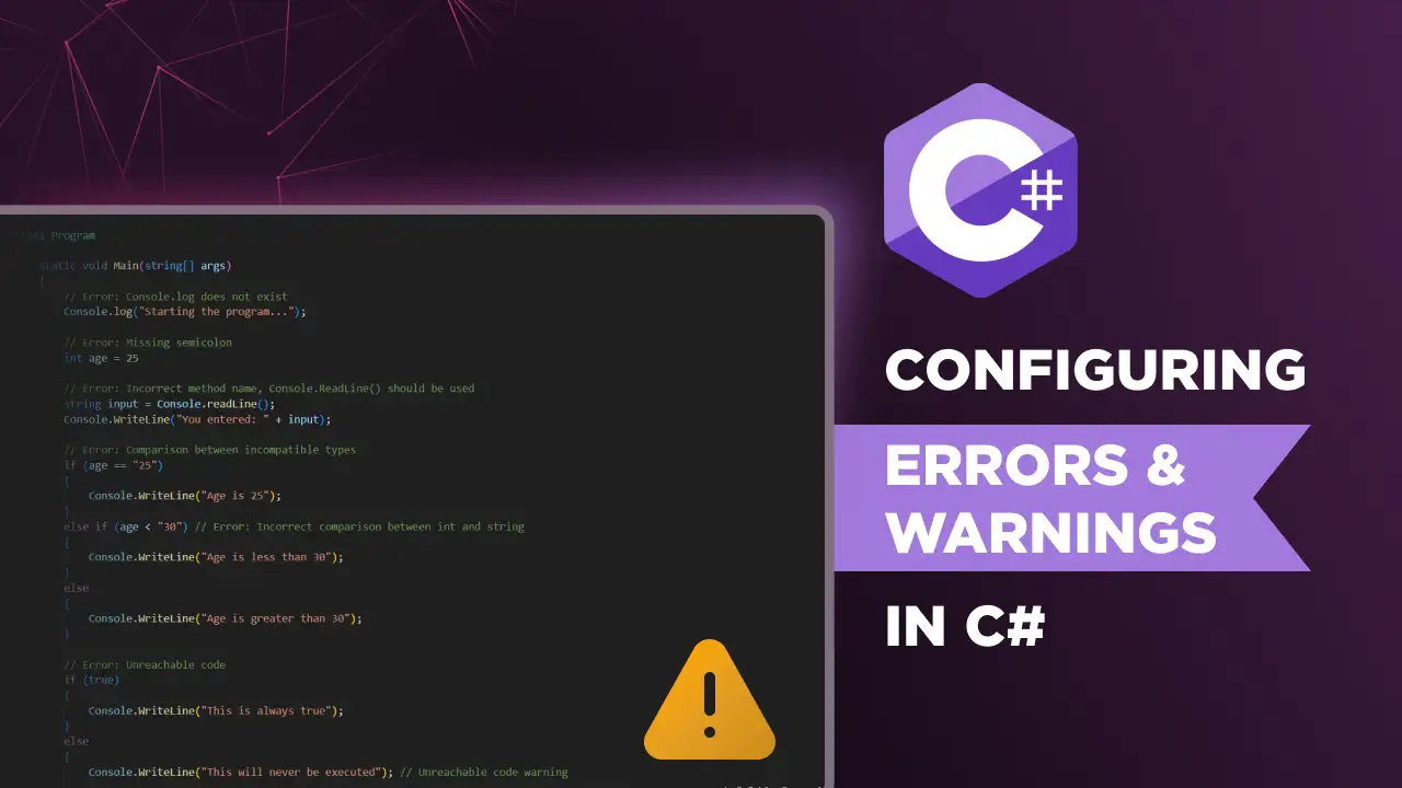 Configuring Errors and Warnings in C#