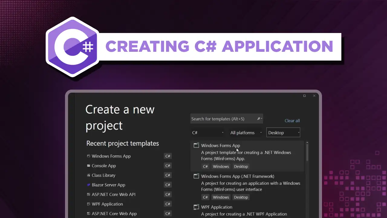 Creating a C# Application