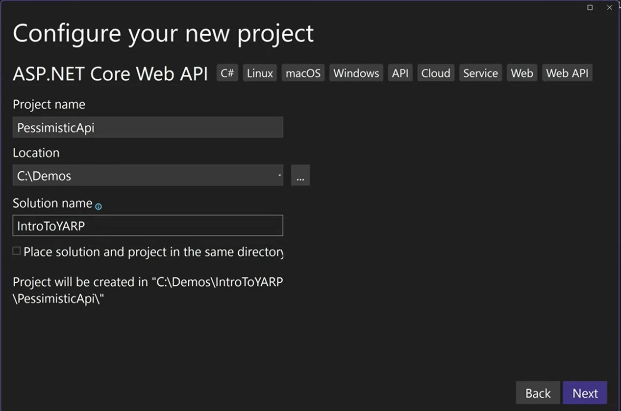 Getting Started With Yarp In Csharp 2 related to Setting up a Basic YARP Project
