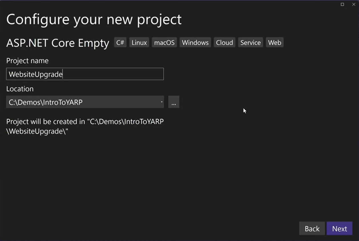 Getting Started With Yarp In Csharp 3 related to Upgrading a Static Website with YARP