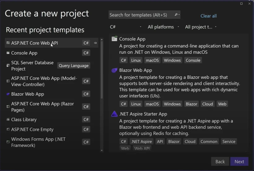 Options Replace Swagger Dotnet 9 Apis 1 related to Setting Up a Standard API Project