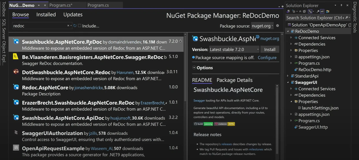 Options Replace Swagger Dotnet 9 Apis 6 related to Option 2: ReDoc – Clean, Read-Only API Documentation